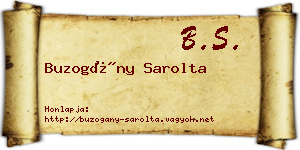 Buzogány Sarolta névjegykártya